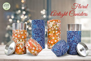 Floral Airtight Canister