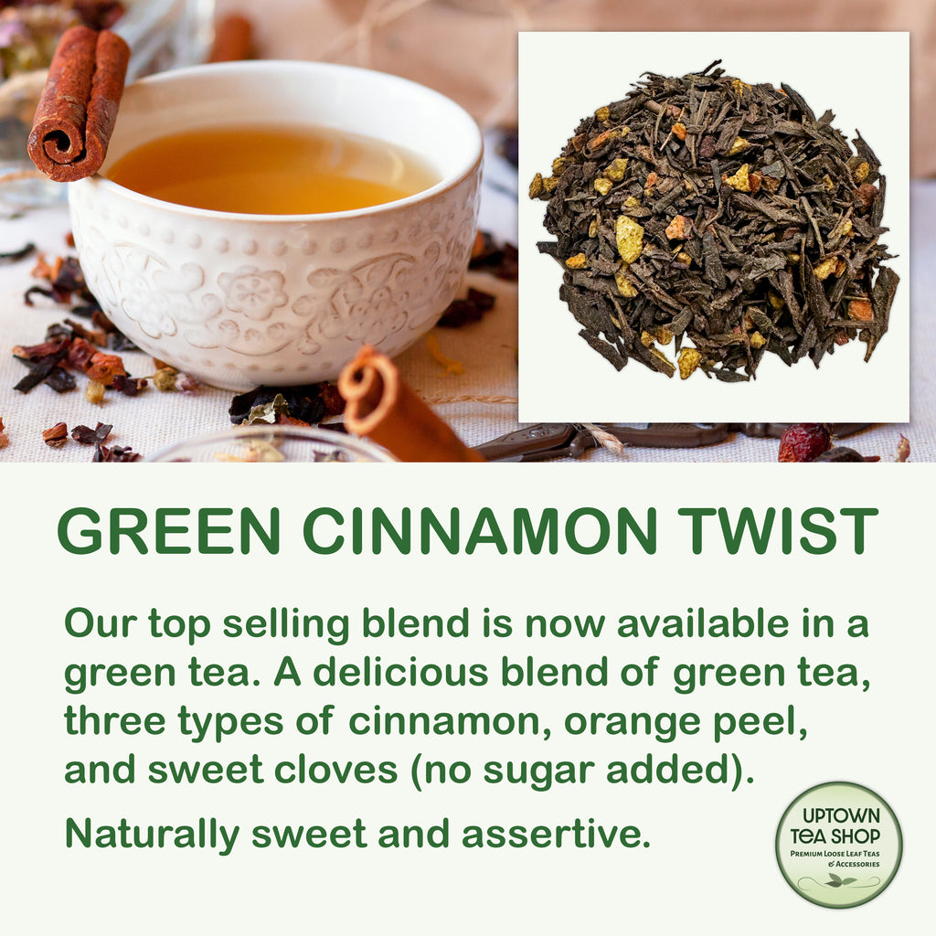 Green Cinnamon Twist Green Tea Uptown Tea Shop
