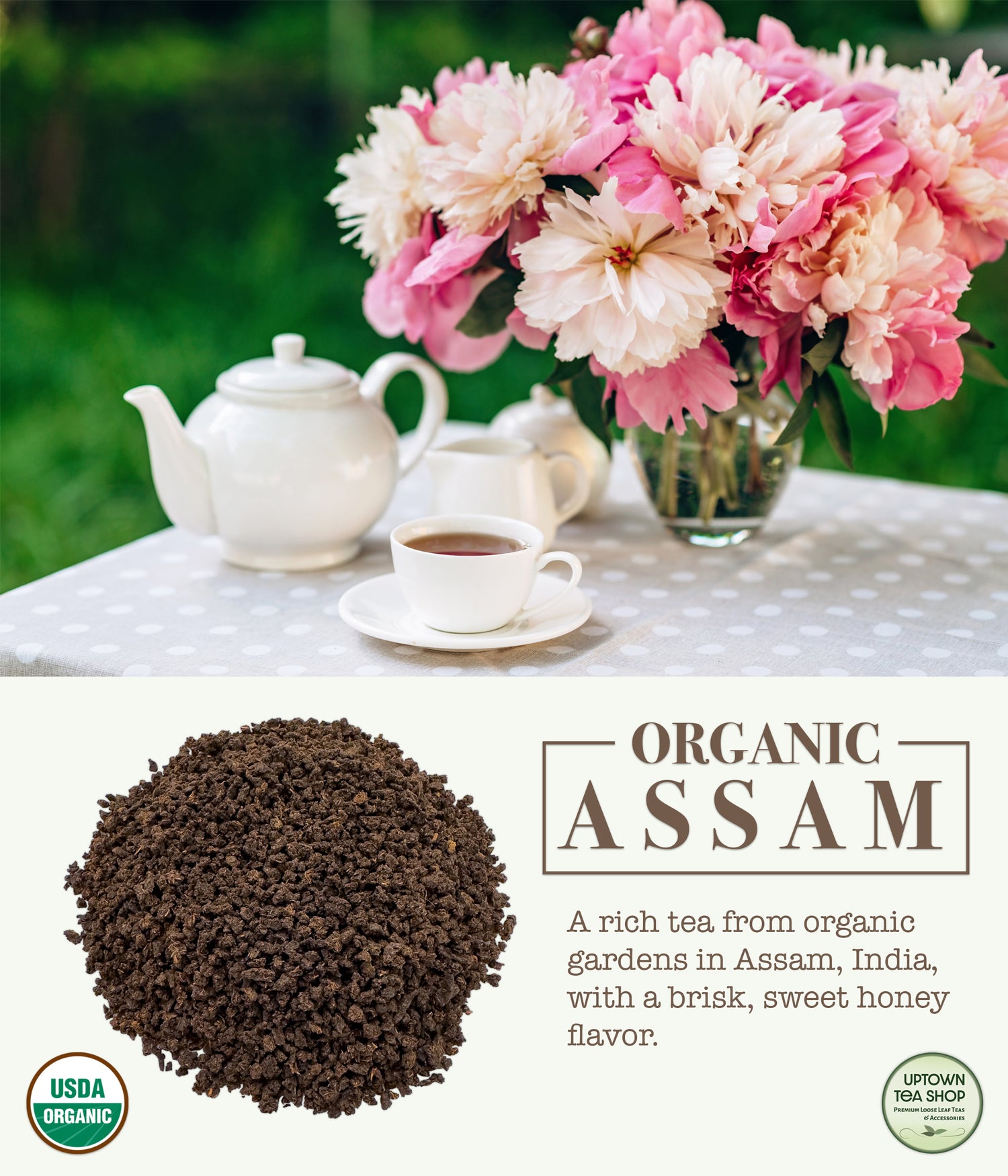 Assan Tea Organic Assam | Black Tea – Uptown Tea Shop LLC