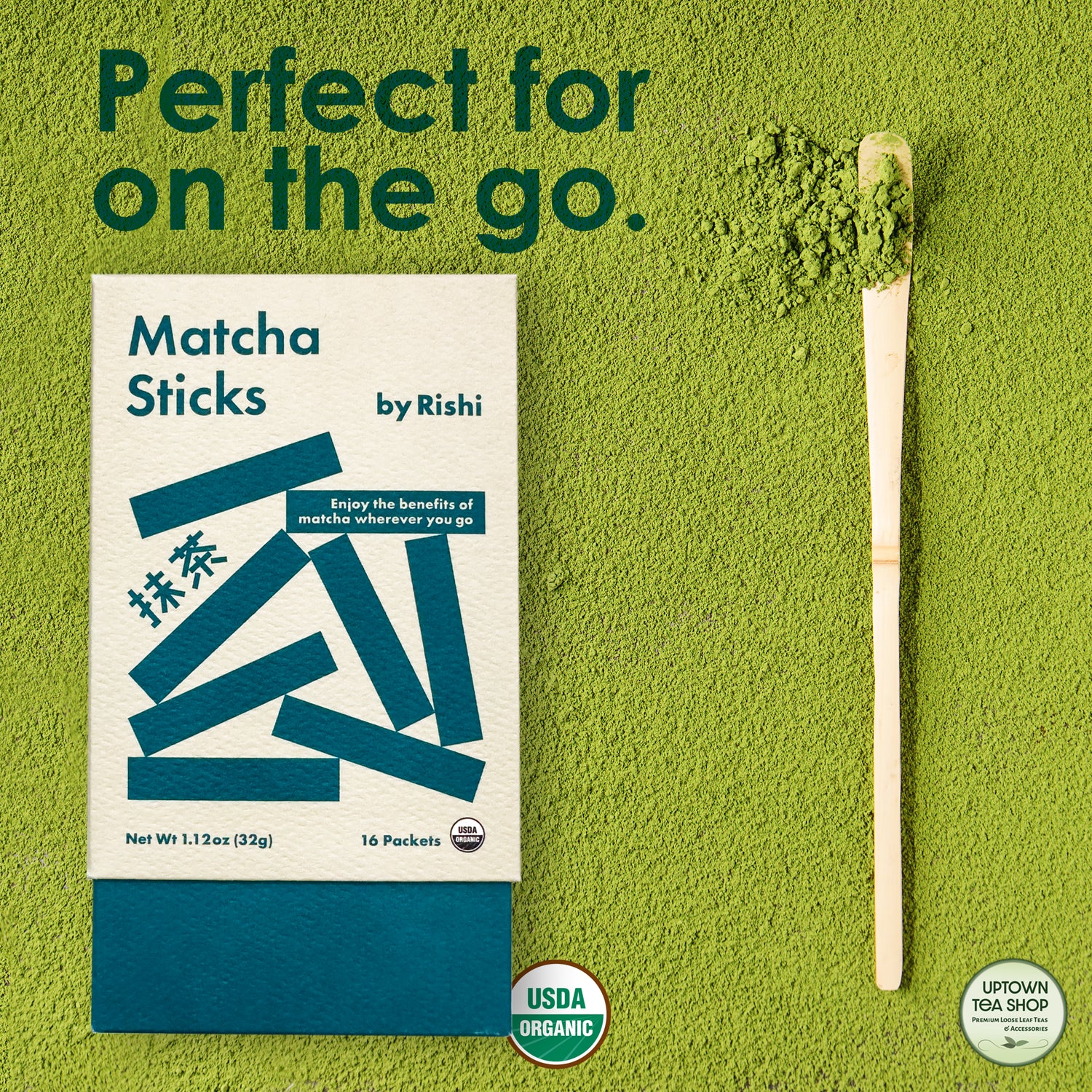 Organic Matcha Sticks | Green Tea – Uptown Tea Shop LLC