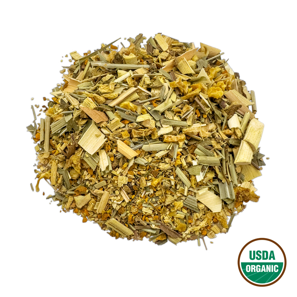 Organic Turmeric Ginger Herbal (Tisane) Tea Uptown Tea Shop